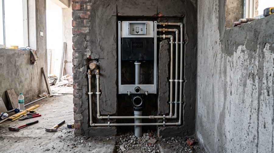 Concealed plumbing: everything that goes wrong is behind a wall