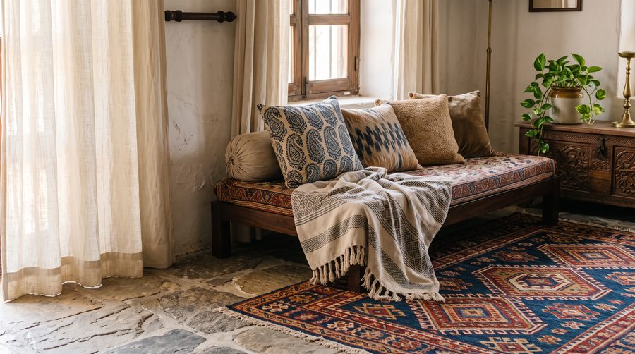 Curtains, rugs and the layer everyone leaves until last